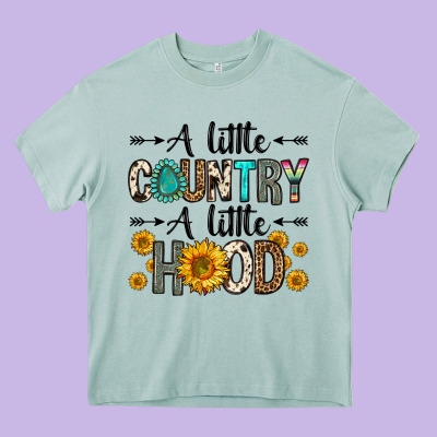 A Little Country A Little Hood Heavy Core Tee Designed By Zillion Design Studio