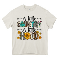 Cream a little country a little hood Heavy Core Tee - Zillion Design Studio
