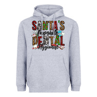 Heather Grey santa's favorite dental hygienist Heavyweight Hoodie - Jasminsmagicworld