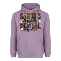 Lavender santa's favorite dental hygienist Heavyweight Hoodie - Jasminsmagicworld