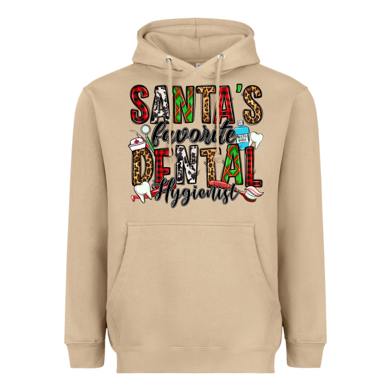 Santa's Favorite Dental Hygienist Heavyweight Hoodie by Jasminsmagicworld | Teevron