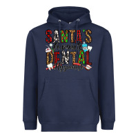 Navy santa's favorite dental hygienist Heavyweight Hoodie - Jasminsmagicworld