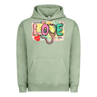 Pigment Oil Green love nursing leopard background Urban Hoodie - CowGirlArtShop