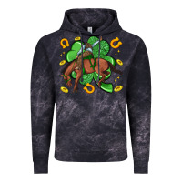 Cloud Black cowboy with shamrock Vintage Hoodie - Artiststas