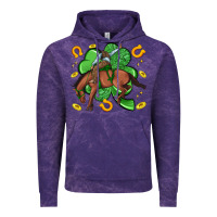 Cloud Purple cowboy with shamrock Vintage Hoodie - Artiststas