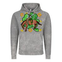 Cloud Rock cowboy with shamrock Vintage Hoodie - Artiststas