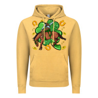 Vintage Mustard cowboy with shamrock Vintage Hoodie - Artiststas