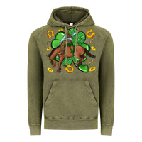 Vintage Olive cowboy with shamrock Vintage Hoodie - Artiststas