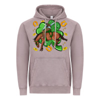 Vintage Zinc cowboy with shamrock Vintage Hoodie - Artiststas