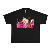Black valentines day nurse Urban Heavy Tee - AdoDesignShop