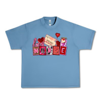 Pebble Blue valentines day nurse Urban Heavy Tee - AdoDesignShop