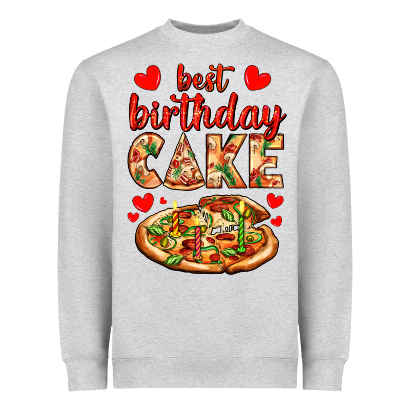 Best Birthday Cake Pizza Heavyweight Sweatshirt by AdoDesignShop | Teevron