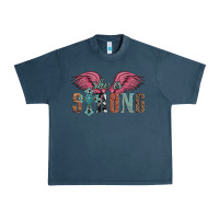 Midnight Navy she is strong Urban Heavy Tee - Artiststas