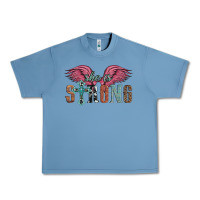 Pebble Blue she is strong Urban Heavy Tee - Artiststas