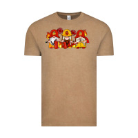 Vintage Coffee firefighter gnomes Vintage Tee - Artiststas