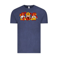 Vintage Denim firefighter gnomes Vintage Tee - Artiststas