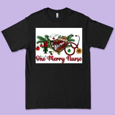One Merry Nurse Premium Tee Designed By Ranaportraitstore