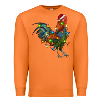 Carrot Christmas Lights Rooster Premium Sweatshirt - RanaPortraitStore