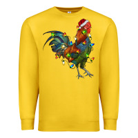 Lemon Christmas Lights Rooster Premium Sweatshirt - RanaPortraitStore