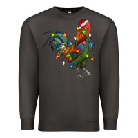 Smoke Christmas Lights Rooster Premium Sweatshirt - RanaPortraitStore