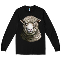 Black dorset sheep head Long Sleeve Tee - LillyAllenDesigns