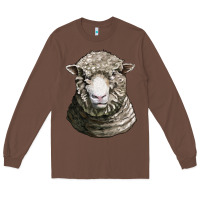 Chestnut dorset sheep head Long Sleeve Tee - LillyAllenDesigns
