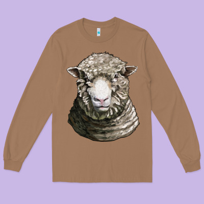 Dorset Sheep Head Long Sleeve Tee Designed By Lillyallendesigns