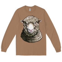 Toasted Coconut dorset sheep head Long Sleeve Tee - LillyAllenDesigns