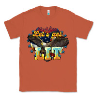 Copper lets get lit america eagle Classic Tee - NancyCooperArtShop