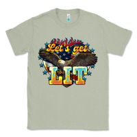 Matcha lets get lit america eagle Classic Tee - NancyCooperArtShop