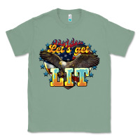 Sage lets get lit america eagle Classic Tee - NancyCooperArtShop