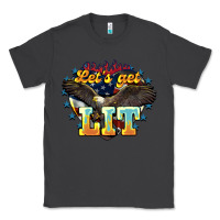 Smoke lets get lit america eagle Classic Tee - NancyCooperArtShop
