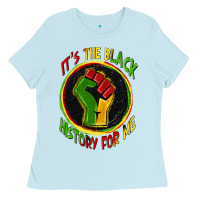 Baby Blue it's the black history for me Ladies Tee - Zillion Design Studio