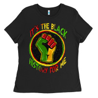Black it's the black history for me Ladies Tee - Zillion Design Studio