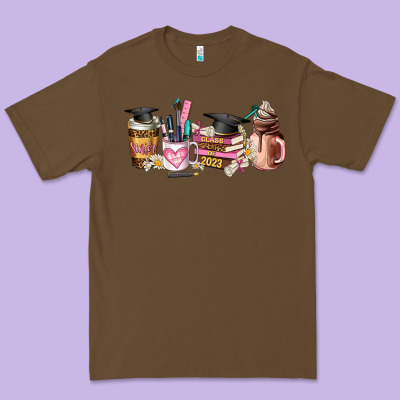 Senior 2023 Graduation Coffee Cups Premium Tee Designed By Adodesignshop