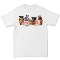 White senior 2023 graduation coffee cups Premium Tee - AdoDesignShop