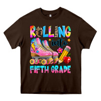 Chocolate Brown rolling into fifth grade Heavy Core Tee - texasbilliewilder