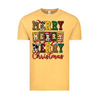 Vintage Mustard merry merry merry christmas ado Vintage Tee - AdoDesignShop