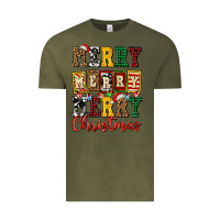 Vintage Olive merry merry merry christmas ado Vintage Tee - AdoDesignShop