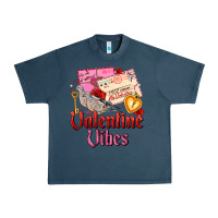 Midnight Navy valentine vibes Urban Heavy Tee - AdoDesignShop