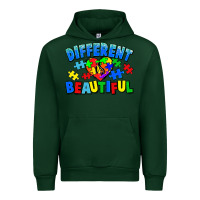 Forest Green Different is beautiful Autism Urban Hoodie - CowGirlArtShop