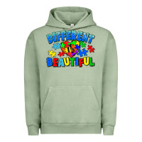 Pigment Oil Green Different is beautiful Autism Urban Hoodie - CowGirlArtShop