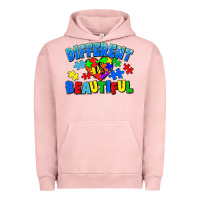 Pigment Salmon Different is beautiful Autism Urban Hoodie - CowGirlArtShop