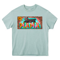 Mama With Baby Bear And Leopard License Plate Heavy Core Tee | Teevron