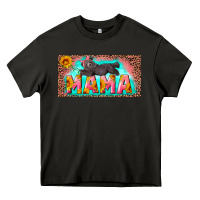 Asphalt mama with baby bear and leopard license plate Heavy Core Tee - Artiststas