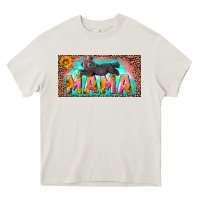 Cream mama with baby bear and leopard license plate Heavy Core Tee - Artiststas