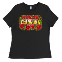Black chingona Ladies Tee - Zillion Design Studio