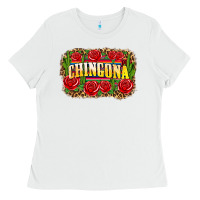 White chingona Ladies Tee - Zillion Design Studio