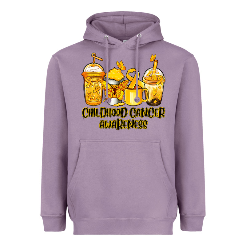 Childhood Cancer Awareness Coffee Heavyweight Hoodie by Jasminsmagicworld | Teevron