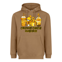 Toasted Coconut childhood cancer awareness coffee Heavyweight Hoodie - Jasminsmagicworld